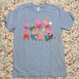 Peppa Pig Blue Adult T-Shirt